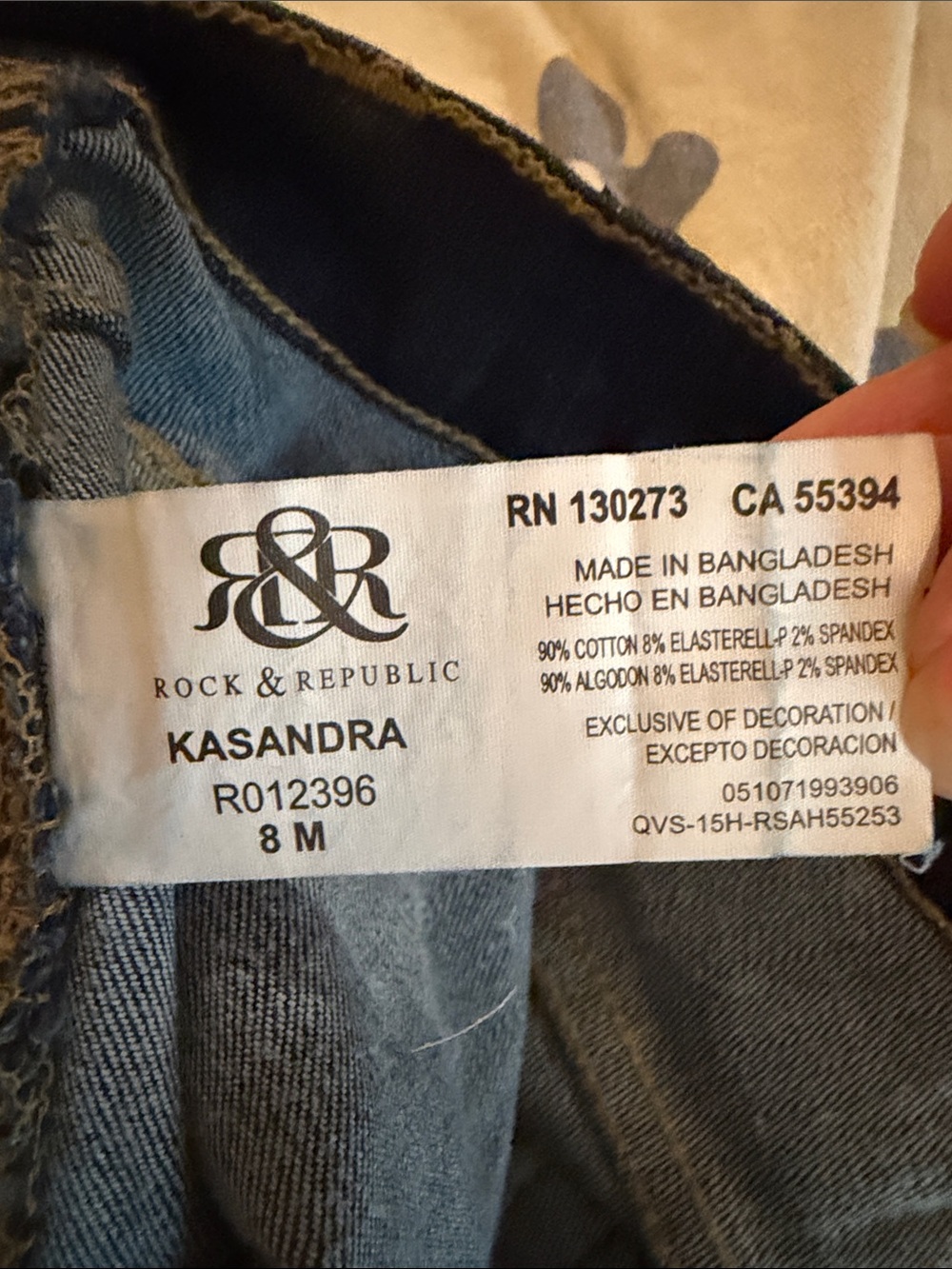 Rock & Republic Kasandra Bootcut Dark Wash Jeans Sz 8 - Picture 4 of 4